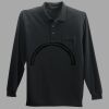 Long Sleeve Silk Touch Polo with Pocket Thumbnail