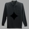 Long Sleeve Silk Touch Polo with Pocket Thumbnail