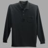 Long Sleeve Silk Touch Polo with Pocket Thumbnail
