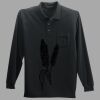 Long Sleeve Silk Touch Polo with Pocket Thumbnail