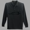 Long Sleeve Silk Touch Polo with Pocket Thumbnail