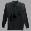Long Sleeve Silk Touch Polo with Pocket Thumbnail