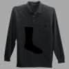 Long Sleeve Silk Touch Polo with Pocket Thumbnail