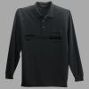 Long Sleeve Silk Touch Polo with Pocket Thumbnail