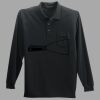 Long Sleeve Silk Touch Polo with Pocket Thumbnail