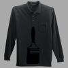 Long Sleeve Silk Touch Polo with Pocket Thumbnail
