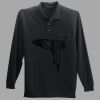 Long Sleeve Silk Touch Polo with Pocket Thumbnail