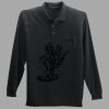 Long Sleeve Silk Touch Polo with Pocket Thumbnail