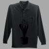 Long Sleeve Silk Touch Polo with Pocket Thumbnail