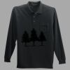 Long Sleeve Silk Touch Polo with Pocket Thumbnail