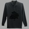 Long Sleeve Silk Touch Polo with Pocket Thumbnail