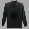 Long Sleeve Silk Touch Polo with Pocket Thumbnail