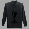Long Sleeve Silk Touch Polo with Pocket Thumbnail