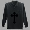 Long Sleeve Silk Touch Polo with Pocket Thumbnail