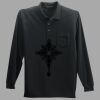 Long Sleeve Silk Touch Polo with Pocket Thumbnail