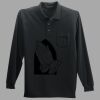 Long Sleeve Silk Touch Polo with Pocket Thumbnail