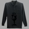 Long Sleeve Silk Touch Polo with Pocket Thumbnail
