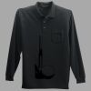 Long Sleeve Silk Touch Polo with Pocket Thumbnail