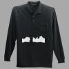 Long Sleeve Silk Touch Polo with Pocket Thumbnail