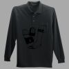 Long Sleeve Silk Touch Polo with Pocket Thumbnail