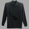 Long Sleeve Silk Touch Polo with Pocket Thumbnail