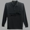 Long Sleeve Silk Touch Polo with Pocket Thumbnail