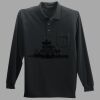 Long Sleeve Silk Touch Polo with Pocket Thumbnail