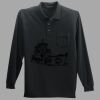 Long Sleeve Silk Touch Polo with Pocket Thumbnail