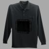 Long Sleeve Silk Touch Polo with Pocket Thumbnail