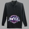 Long Sleeve Silk Touch Polo with Pocket Thumbnail