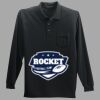 Long Sleeve Silk Touch Polo with Pocket Thumbnail