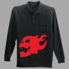 Long Sleeve Silk Touch Polo with Pocket Thumbnail