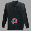 Long Sleeve Silk Touch Polo with Pocket Thumbnail