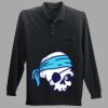 Long Sleeve Silk Touch Polo with Pocket Thumbnail