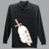 Long Sleeve Silk Touch Polo with Pocket Thumbnail