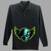 Long Sleeve Silk Touch Polo with Pocket Thumbnail