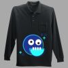 Long Sleeve Silk Touch Polo with Pocket Thumbnail