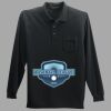 Long Sleeve Silk Touch Polo with Pocket Thumbnail
