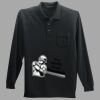 Long Sleeve Silk Touch Polo with Pocket Thumbnail