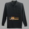 Long Sleeve Silk Touch Polo with Pocket Thumbnail