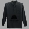 Long Sleeve Silk Touch Polo with Pocket Thumbnail