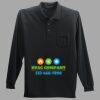 Long Sleeve Silk Touch Polo with Pocket Thumbnail