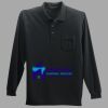 Long Sleeve Silk Touch Polo with Pocket Thumbnail