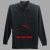 Long Sleeve Silk Touch Polo with Pocket Thumbnail