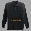 Long Sleeve Silk Touch Polo with Pocket Thumbnail