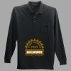 Long Sleeve Silk Touch Polo with Pocket Thumbnail