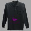 Long Sleeve Silk Touch Polo with Pocket Thumbnail