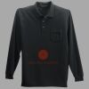 Long Sleeve Silk Touch Polo with Pocket Thumbnail
