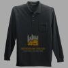 Long Sleeve Silk Touch Polo with Pocket Thumbnail