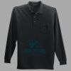 Long Sleeve Silk Touch Polo with Pocket Thumbnail
